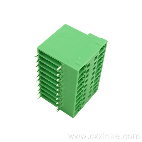 3.81MM double-layer plug-in PCB terminal angled socket